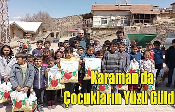 Karaman’da Çocukların Yüzü Güldü