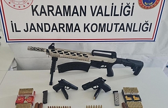 Karaman’da Kaçak Silah Operasyonu