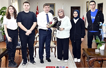 Karaman Valisi Proje Öğrencilerini Kabul Etti